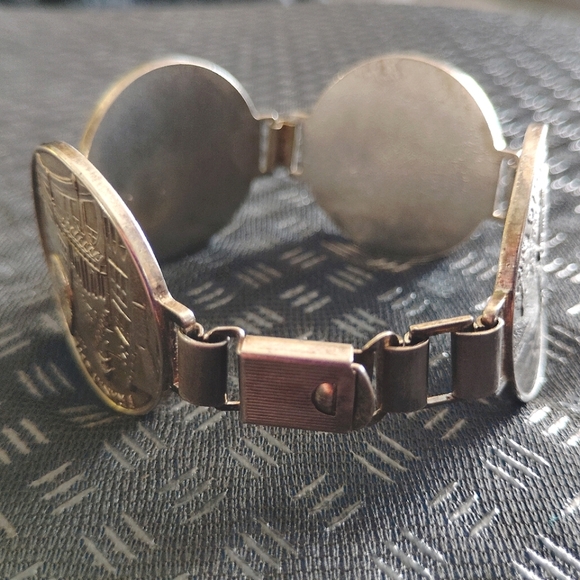 Vintage Germany Bracelet Souvenir Coin Deutschland Rare 7" - Picture 3 of 16